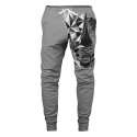 Unisex tepláky 2121560 / AFD394 Šedá s potiskem - Aloha From Deer