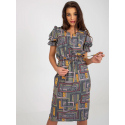 Dámské šaty LK SK 507468.75P Khaki mix - FPrice