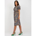 Dámské šaty LK SK 507468.75P Khaki mix - FPrice