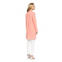 Dlouhé sako S071 lososové - Stylove