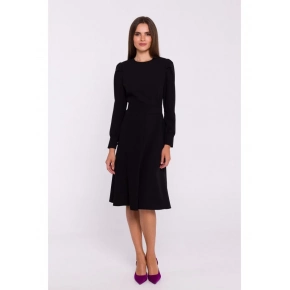 Rozšířené šaty S378 černé - Stylove