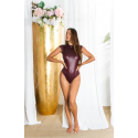 Dámské sexy body Wetlook  B9493 bordó - KouCla