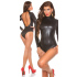 Dámské sexy body Latex Look T9270E černé - Koucla