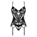 Dámský erotický korzet Leonela corset Černá - BEAUTY NIGHT FASHION