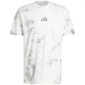 Pánské tričko All Szn Wash Tee M IX1260 bílé žíhané - Adidas