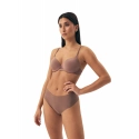 Dámské kalhotky 2 pack Bump1 42853 K001 Hnědá / Béžová- HENDERSON