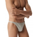 Pánská tanga 3 pack 3BMP 253 Šedá / černá - Atlantic