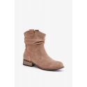 Dámské kotníkové boty 24BT02-3046 Hnědá taupe - Jezzi