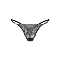 Dámská sexy tanga Clara 2-Pack černé - Obsessive