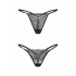 Dámská sexy tanga Clara 2-Pack černé - Obsessive