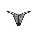 Dámská sexy tanga Clara 2-Pack černé - Obsessive