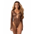 Dámské sexy body Soranna Teddy černozlaté - Obsessive