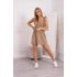 Šaty s volánky 9082 camel - Kesi