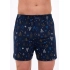 Pánské boxerky 016/23 Night 3 Christmas Tmavě modrá vzor - Cornette