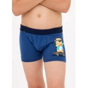 Dětské boxerky Capybara 2 Boy 701/150 Tmavě modrá s potiskem - Cornette 