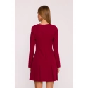 Dámské šaty M872 Bordó - MOE