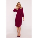 Dámské šaty S415 Bordó - Stylove