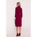 Dámské šaty S415 Bordó - Stylove
