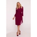 Dámské šaty S415 Bordó - Stylove
