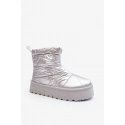 Dámské sněhule na masivní platformě VL226P Stříbrná - Seastar
