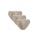Pánské slipy / tanga 3PACK 3BMP-1582 Béžová - Atantic