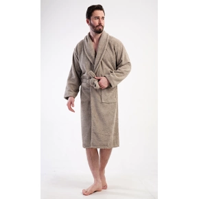 Pánský župan se šálovým límcem Oskar Béžová - Vienetta