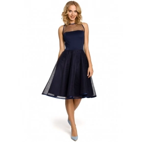 Dámské šaty M148 Tmavě modrá - MOE