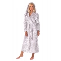 Dámský župan 3956 irbis s kapucí vzorovaný - Vestis