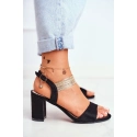 Dámské Sandály Enjoy GD169 černo-zlaté - Barski