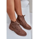 Šněrovací boty HY51-136 hnědé - S.Barski