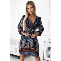 Šifonové šaty 516-1 indický vzor - Numoco