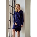 Dámská velurová tunika LAUREN 3028 Tmavě modrá - Taro