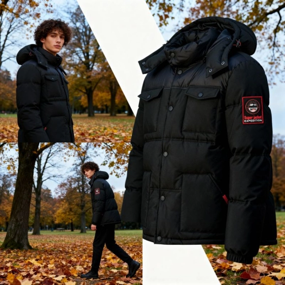 Pánská bunda WY3882H/GN Černá - Geographical Norway