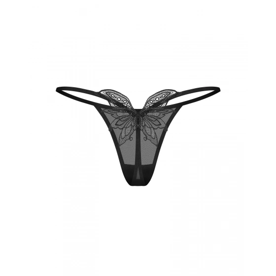 Dámská tanga Veyane Thong černé - Obsessive