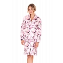 Dámský župan Toya se zipem pink - Vestis