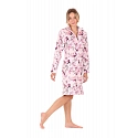Dámský župan Toya se zipem pink - Vestis