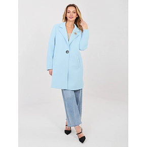 Dámský kabát IT EN FL8153 1.06 světle modrá - Rue Paris Dámský kabát IT EN FL8153 1.06 světle modrá - Rue Paris