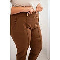 Dámské kalhoty 35011 hnědé - Zentex