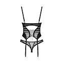 Dámský sexy korzet Lune Bellis Corset černý - Obsessive