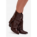 Dámské kovbojky D8259 hnědé - Sweet Shoes