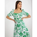 Dámské šaty LK SK 508944.45P bílo-zelené - Fprice