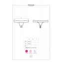 Pikantní kalhotky otevřené Chiccanta crochless panties - Obsessive