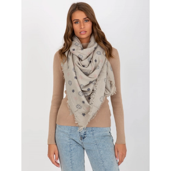 Dámský šátek AT CH 23505 1.55 Šedá vzor - FPrice