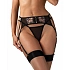 Svůdný podvazkový pás Vila Blanes Garter Belt černý - Obsessive