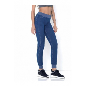 Dámské sportovní kalhotové legíny Jeansy Modellante 610346 Modrá jeans - Intimidea