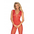 Žhavé body N112 bodystocking red - Obsessive