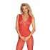 Žhavé body N112 bodystocking red - Obsessive