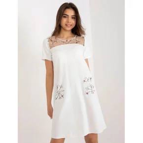 Dámské šaty LK SK 506790 šaty.45 ecru - Lakerta