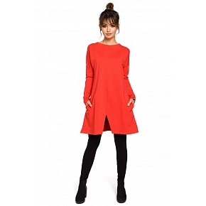 Dámské šaty B042 červené - BeWear