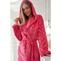 Dámský župan Amira 2551 Tmavě růžová vzor - L&L Lamp